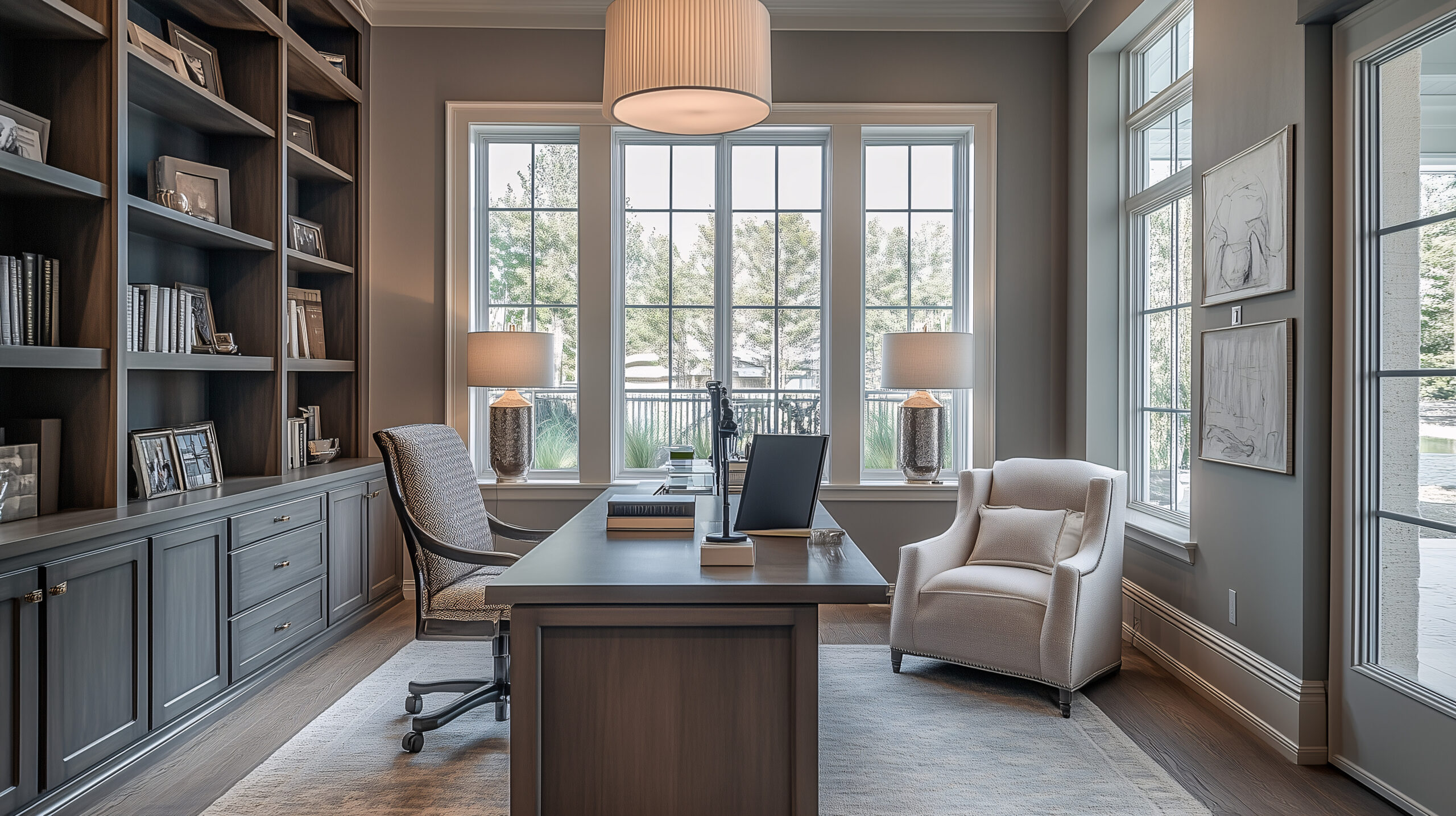 Home of design in Houston with transitional style.