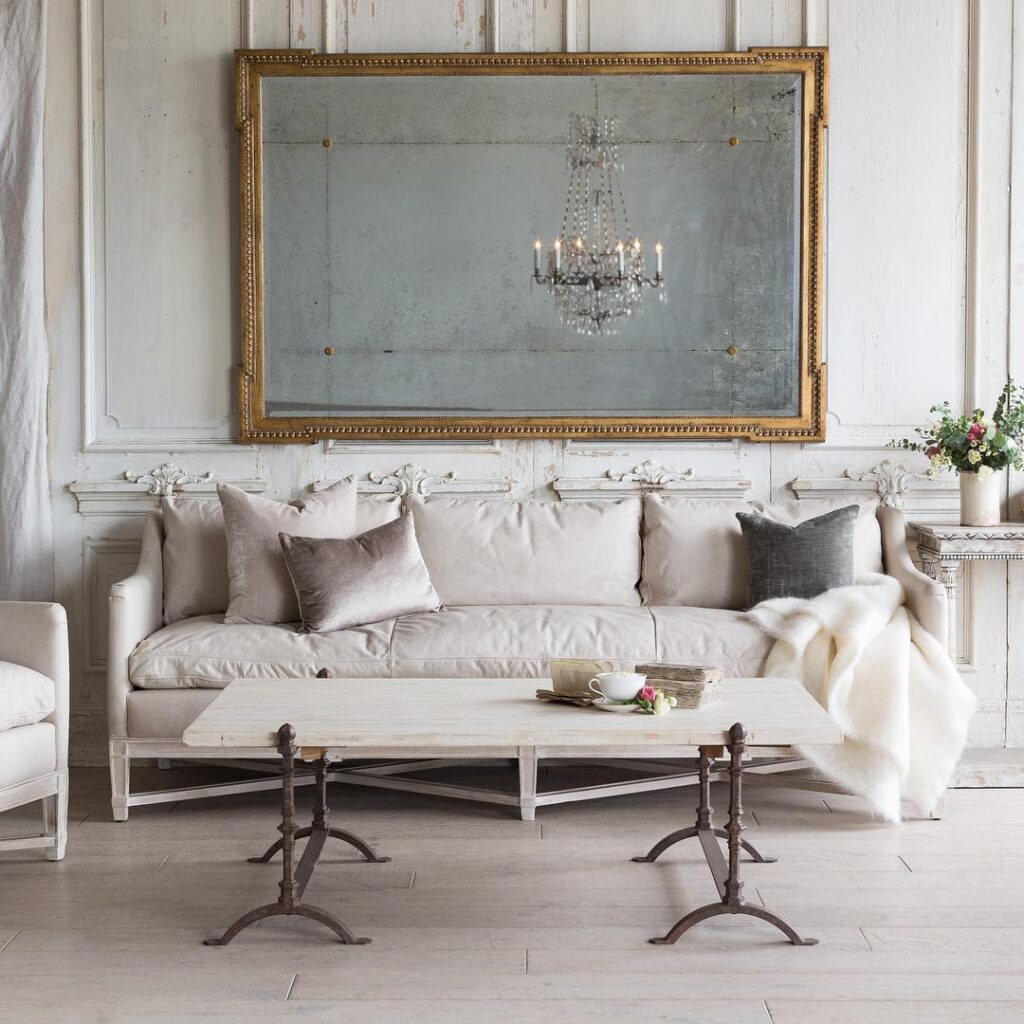French Home Interiors Living room with French Style Inspirational Design.