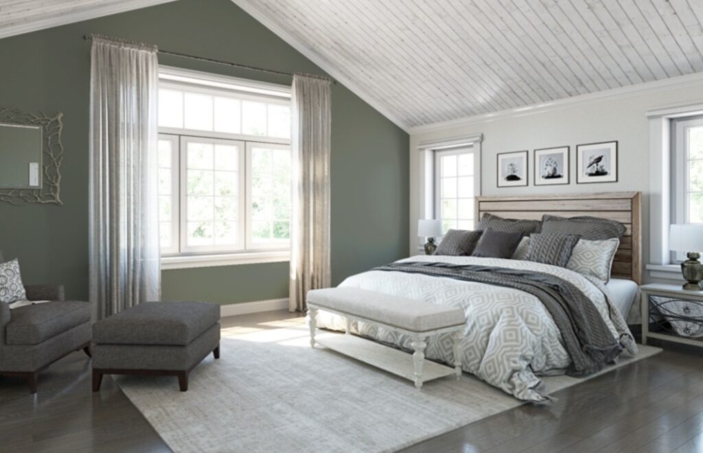 Master Bedroom by Sherwin Williams Paint. Best paint colors for a bedroom.