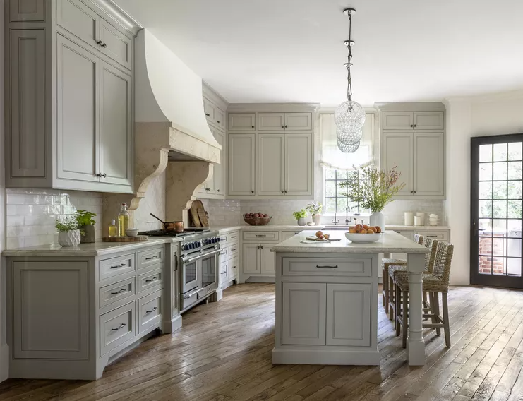 French Home Interiors Kitchen with mix styles of designs.