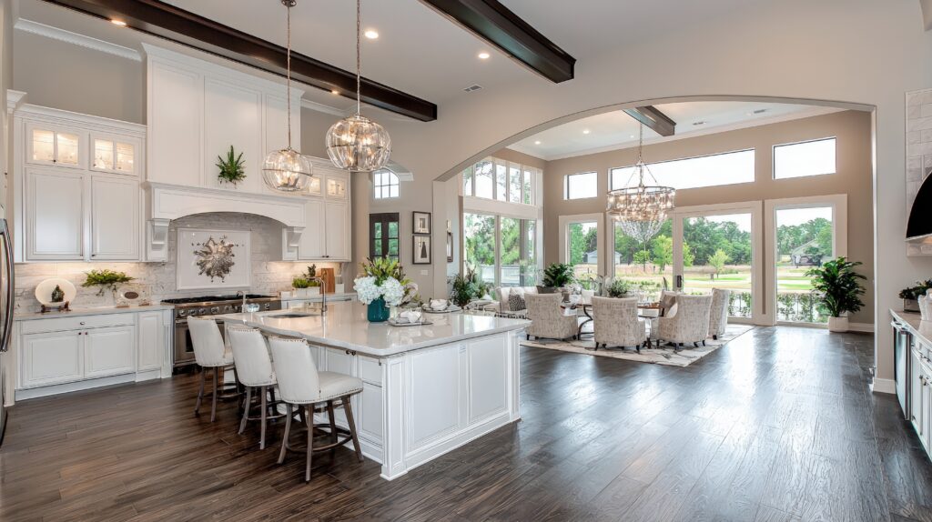 Kitchen remodel Sugar land. Open concept kitchen. Sugar land interior designers.