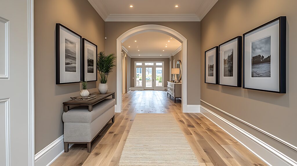 Entry design that is simple and uncluttered. Interior design trends Houston 2026.